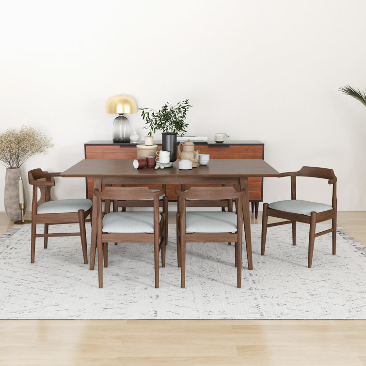 6 person wood online dining table